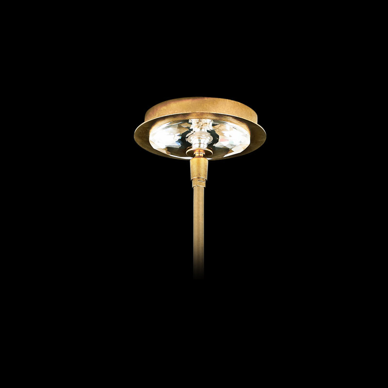 Coquette 8 Light Crystal LED Linear Pendant, Heirloom Gold