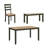 Malkin Dining Table With 4 Chairs And Bench, Set Of 6-99374589-111275601