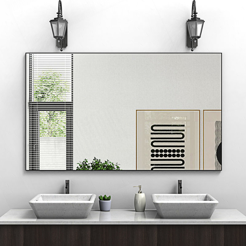 60"X36" Modern Rectangle Bathroom Mirror