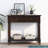 Daisy Series Console Table Traditional Design with Two Drawers and Bottom Shelf-1154262240