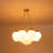 Franchell 9 - Light Cloud Glass Globe Chandelier