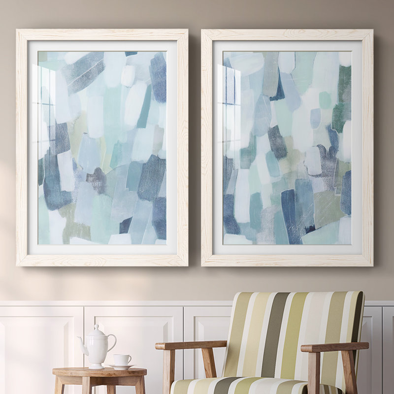 «Dusky Gale I», reproduction de photo sur toile 2 pièces, Blanc, H 27,5 po x l 75 po x P 1,5 po