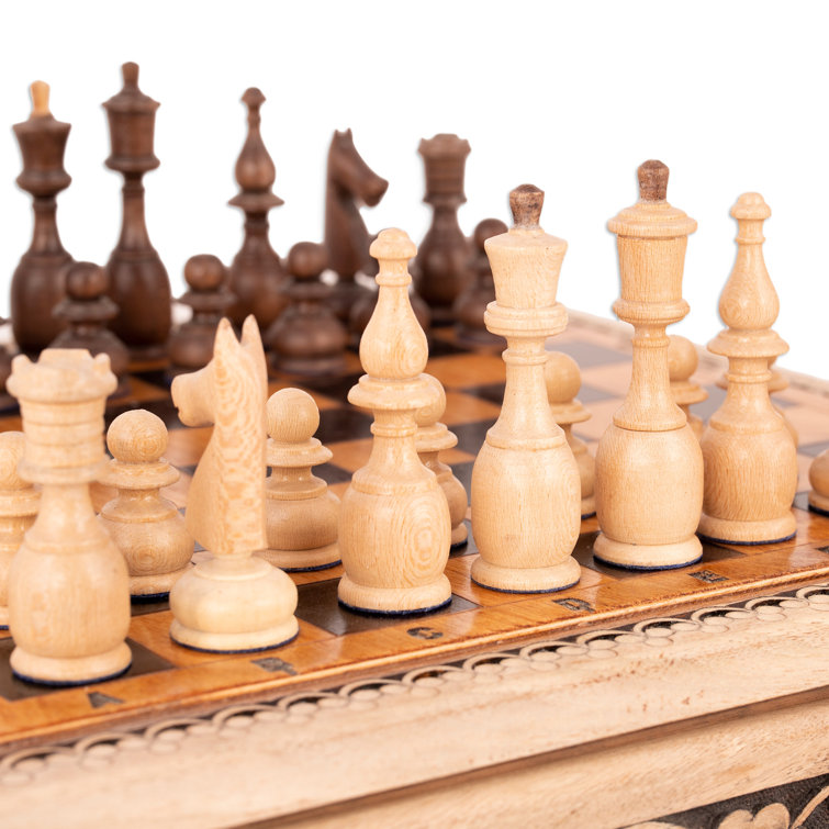 Novica 2 Player Wood Chess