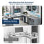 Bureau fonctionnel en L avec rangement, gris