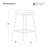 Swivel Upholstered Counter Stool with Metal Frame-118574630