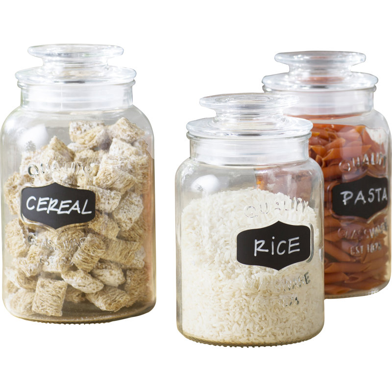 Cavaco Glass Canister - Set of 3