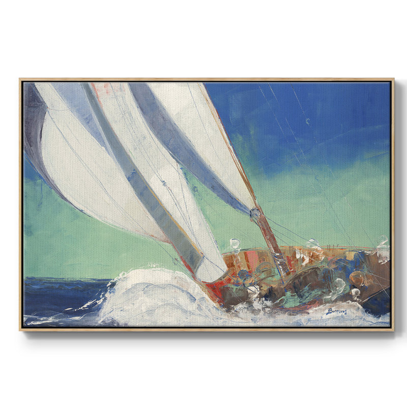 Joyau de la mer, toile tendue avec châssis de qualité supérieure - prête à être accrochée, H 27 po x l 41 po x P 2 po