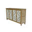 Commode d'appoint avec 4 portes - Buffet pour le salon. Armoire de rangement vieillie, fabriquée à la main et accrocheuse. Design vieilli, vestibule