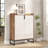 29.52” Shoe Cabinet With Doors, 5 Tiers Organizer For Entryways And Hallways, Stylish And Spacious Storage Solution-1821145485