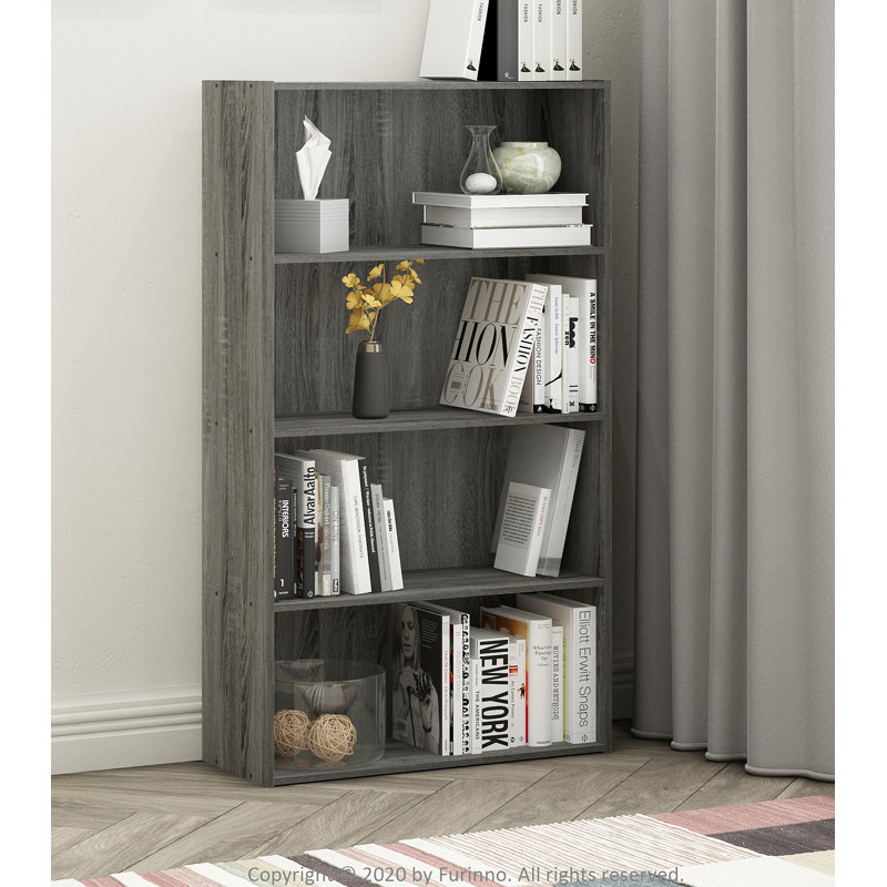 105.9cm H x 59.9;59.9cm W Standard Bookcase, French Oak Grey