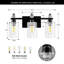 Luminaires de salle de bain avec abat-jour en verre transparent Luminaires de salle de bain modernes à 3 lumières-1179938972