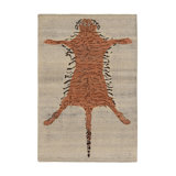 Burano Hand Knotted Wool Animal Print Area Rug