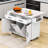Okeima Kitchen Island Cart with Drop Leaf, Spice and Towel Racks, Trash Can Storage and Rolling Wheels-1640161943