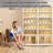 6-Tier Double Row 24-Pair Foldable Shoe Rack, White