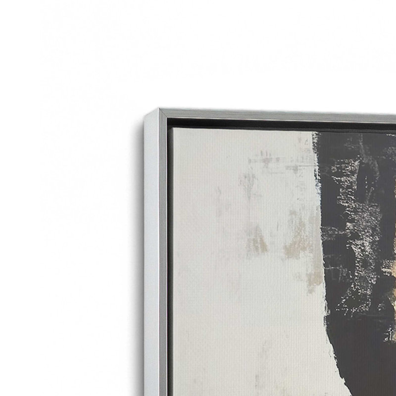 Ensemble de 2 impressions «Crossing Shadows», 12 po x 18 po, Cadre flottant en chrome poli