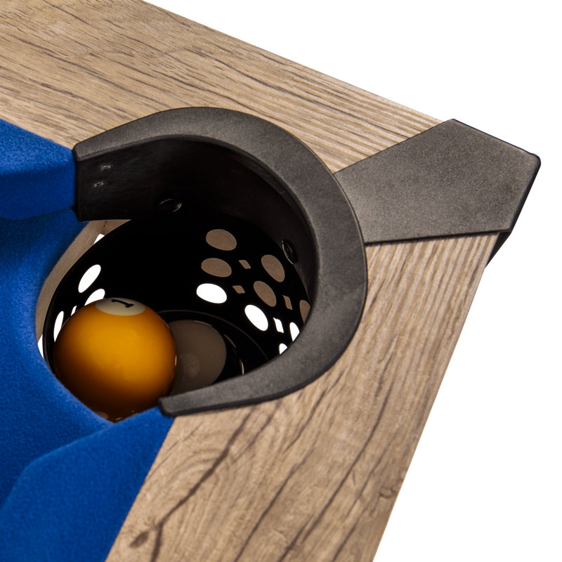 Rustic Blond 84" Kirkwood Billiard Table with Royal Blue Cloth
