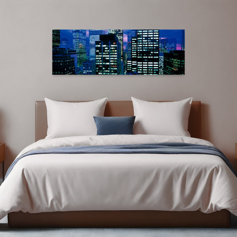 Centre-ville de Toronto, Ontario, Canada, architecture contemporaine abstraite, art mural, H 16 po x l 48 po