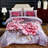 Flannel Floral Comforter Set