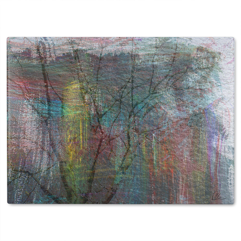 Fine Art Tree Glass Chopping Board