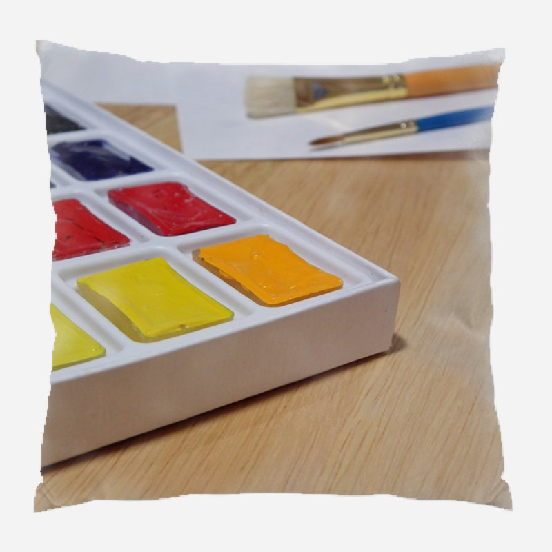 Housse et insert de coussin extérieur carré Glynis, Microsuède, Intérieur
