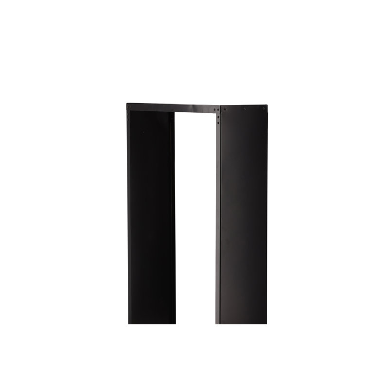 Janusz 100cm W Metal Log Rack, Black