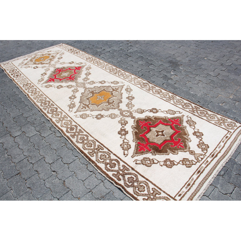 Tapis de couloir traditionnel turc à motif vibrant parfait pour la décoration intérieure