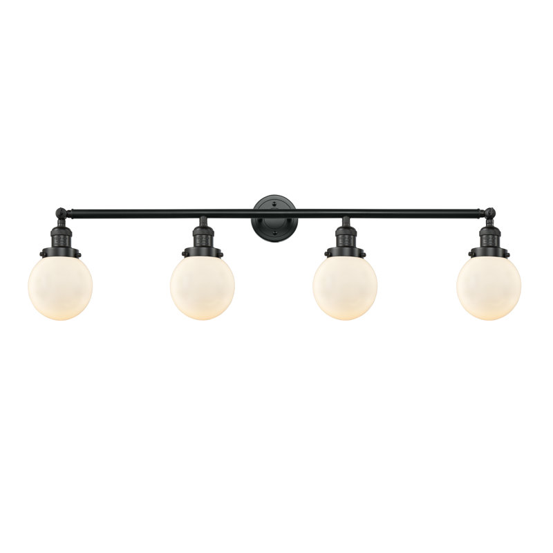 Lorri 4 - Light Vanity Light, Matte White, LED, Matte Black