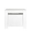 Console multifonctionnelle 118,50 po, blanc, matériaux, conception artistique extensible peu encombrante, peu encombrante, entretien facile-1735940945-1735940954