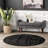 Adetoun Traditional Power Loom Performance Black/Gray Rug-896458967