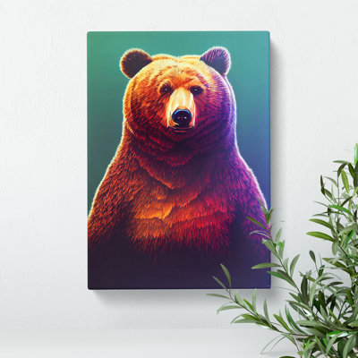 Grizzly Bear No.1 - Wrapped Canvas