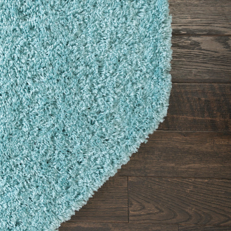 Tapis turquoise Destiney, Octogone 4 pi x 4 pi