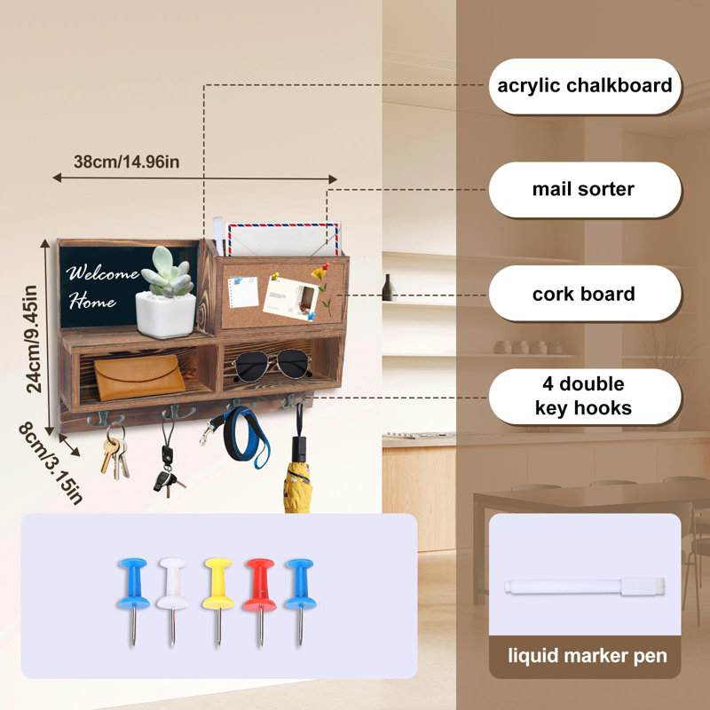 Wall 4 - Hook Coat Rack