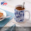 Poissons 15 oz. Highland Home Chinoiserie Tasse décorative en céramique
