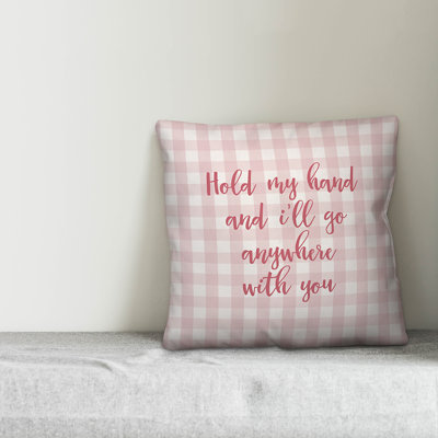 Hold My Hand Throw Pillow