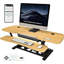 Convertisseur de bureau électrique debout 40 po VersaDesk PowerPro Elite avec bouton-poussoir réglable en hauteur et port de charge USB, cerise-739208822-739208821