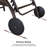 Klement Outdoor Patio Aluminum Chaise Lounge With Wheel,Retro And Modern-1750395611