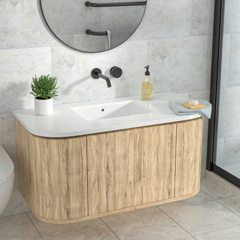 Lavabo de salle de bain rectangulaire encastré en céramique blanche 21 po x 15 po, sous le comptoir avec trou de trop-plein