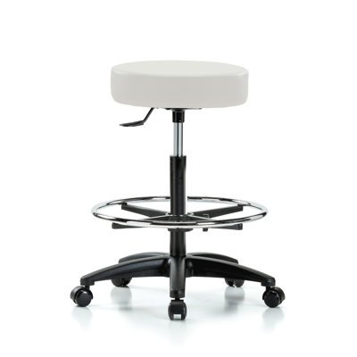 Tabouret médical avec anneau de pied PERCH | Hauteur du banc élevé: 24 à 34 po