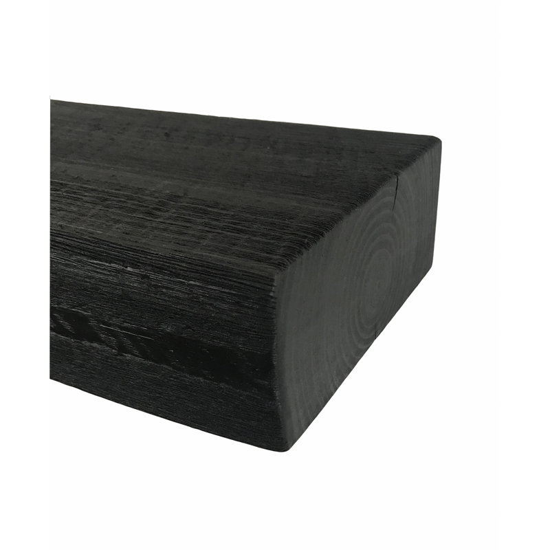 Anniek Fireplace Shelf Mantel, Basic Black, 54"