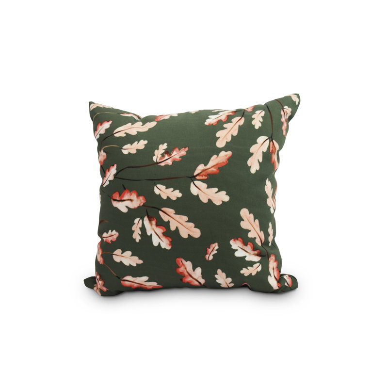 Housse et insert de coussin carré Harvest, 20 po x 20 po, Vert foncé