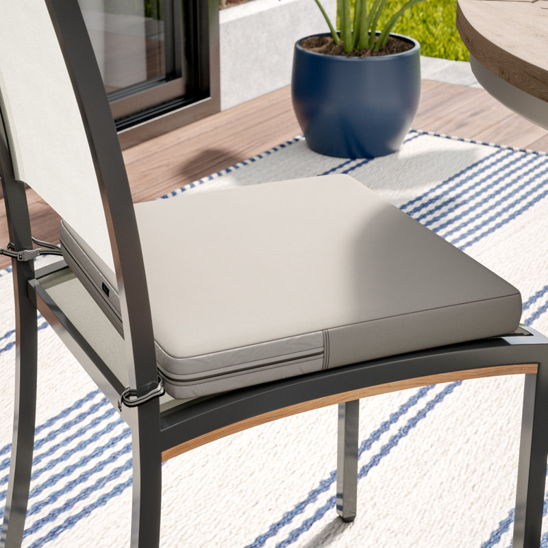 Jaylon Water-Resistant Patio Lounge Chair/Loveseat Cushion, Mushroom, 5" H x 25" W x 21" D