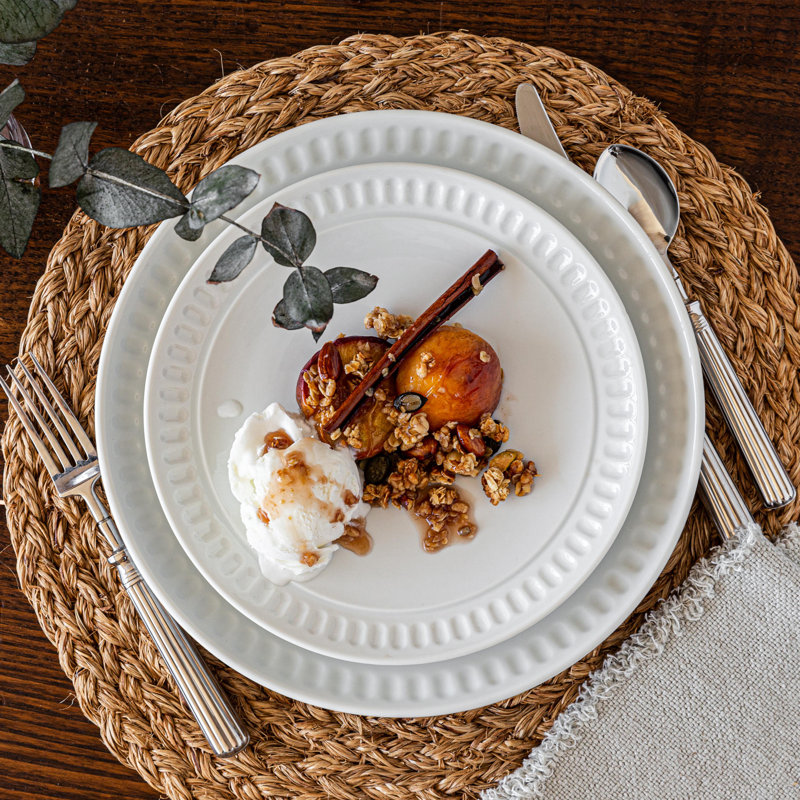 Ryder Porcelain China Dinnerware - Set of 24