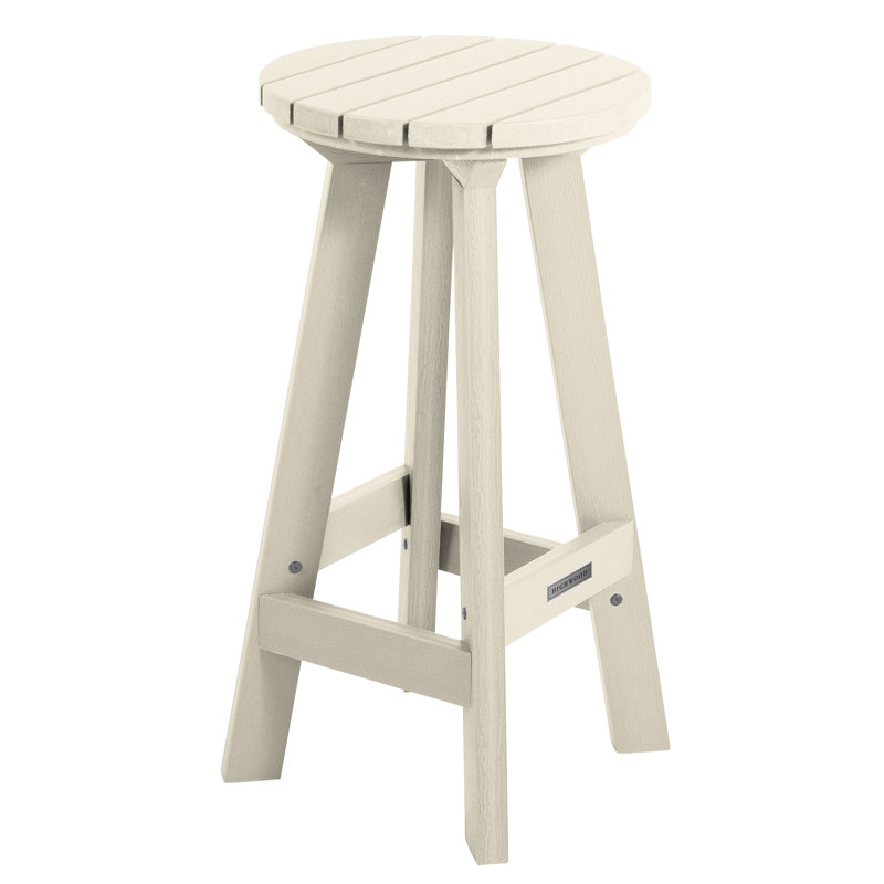 Tabouret de bar 15 po Preister, Blanc délavé