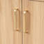 Meuble-lavabo de 30 po avec lavabo - Armoire moderne et base en bois massif, charisme naturel. Matériaux. Bassin en céramique. Tablette réglable. Deux portes et tablette fonctionnelles