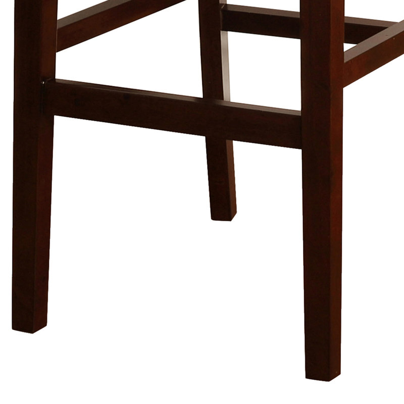Tabouret de bar bicolore en bois rembourré