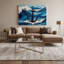 Art mural sur toile bleu marine-637554373