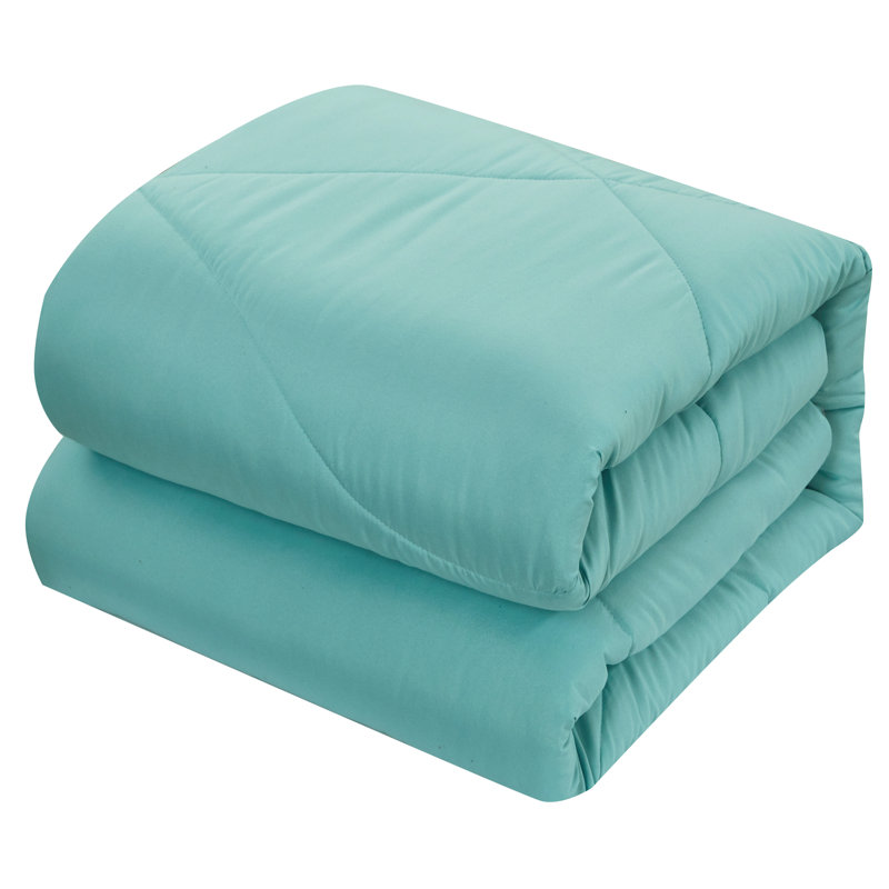 MATTIE Microfiber Comforter Set, Aqua, Full/Queen Comforter + 2 Standard Shams