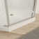 1 3/8" Adjustment,Universal Pivot Shower Door, With 1/4" Tempered Glass Finish