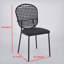 Chaise de salle à manger, chaise basse, ensemble de 4 chaises NOIR Sennit