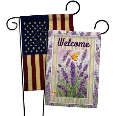 Double Sided 18.5'' H x 13'' W Polyester Garden Flag